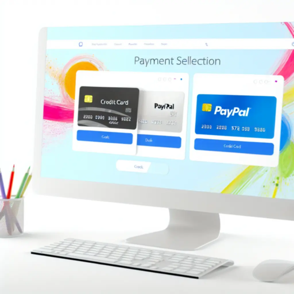 Biztonságos fizetés illusztráció